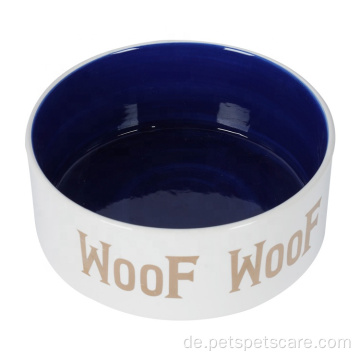 OEM ODM Logo Sublimation Keramik Haustierhund Bowl